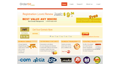 Desktop Screenshot of ordertld.com